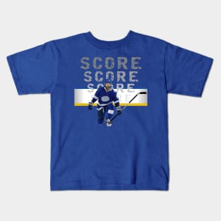 Hockey SCORE! art design Kids T-Shirt